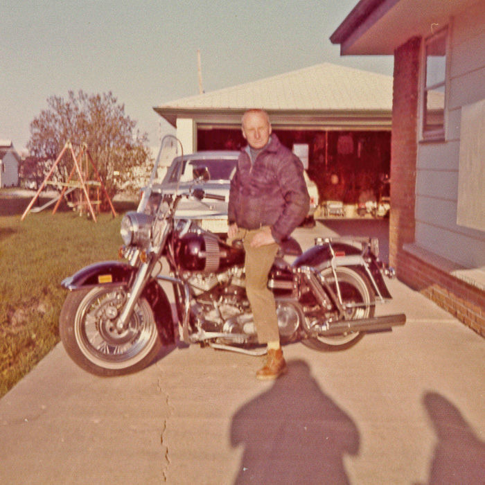 Mitch on motorcycle